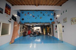 海をイメージしたガレージです。