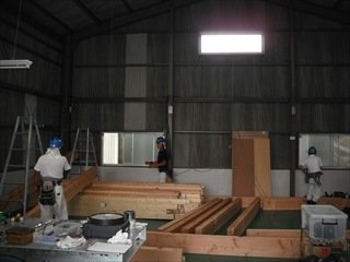 これから建前をします。