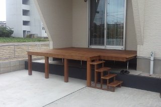 ウッドデッキ／第2のリビング。